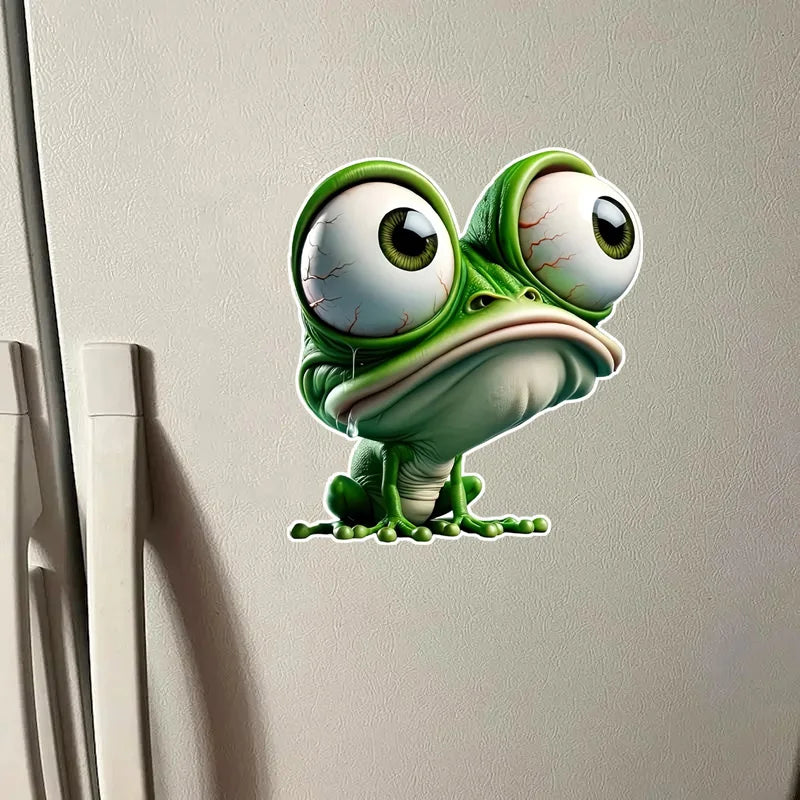 big-eyed Frog Sticker 12.5x14cm Suitable Cars Motorcycles Boats