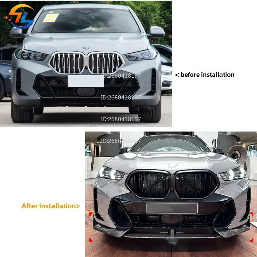 For BMW BMW X6 G06 Lci Sport 2023+mp Front Lip Shovel Spoiler