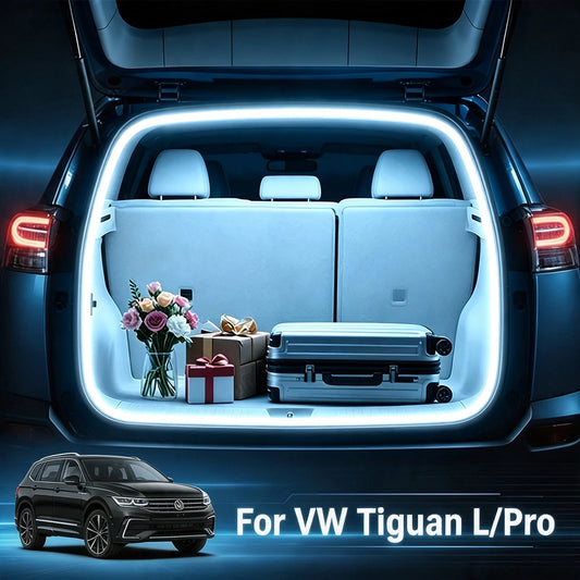 Car LED Trunk Light Strip For VW Tiguan L/Pro Bar Cargo Lamp Tailgate Ambient Lighting Rear Boot Light Auto Interior Acc
