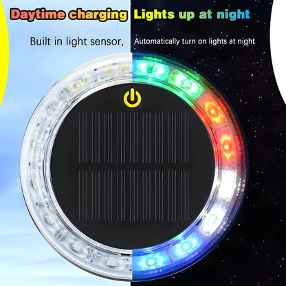 Solar Flashing Warning Strobe Adjustable Parking Rear Safety