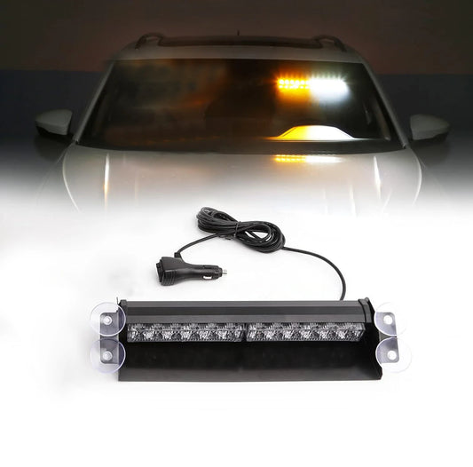 12 Strobe Emergency Signal Lamps Truck Flashing Windshield Flash