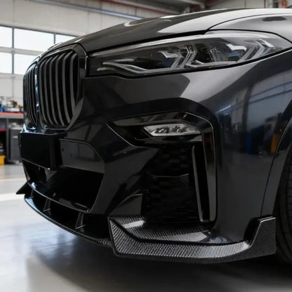 For BMW X7 G07 M Sport 2019-2026 Front Bumper Lip Chin Splitter