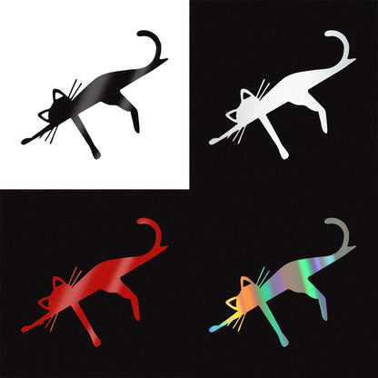 Funny Cat Stickers Vinyl Decal Reflective Body Windows Windshield