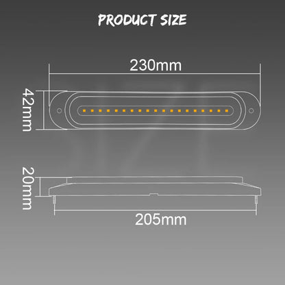 Truck Tail Bar In Stop Brake Turn Signal Drl