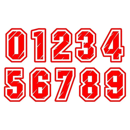 Sticker No Background Figures Racing Number Helmet Vinyl Decals