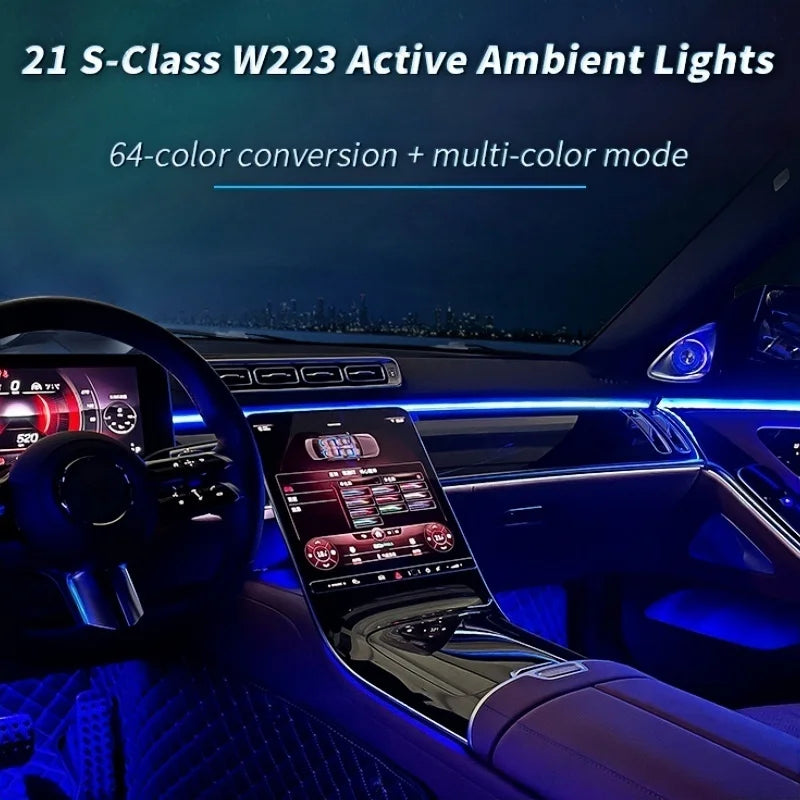 For Mercedes-Benz W223 S Class 2021 RGB Color Streamer Active