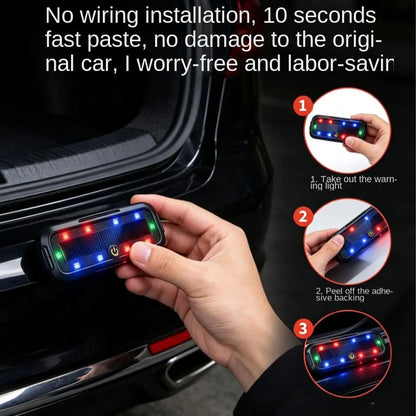 Solar Power Warning Night Security Simulated Alarm Wireless