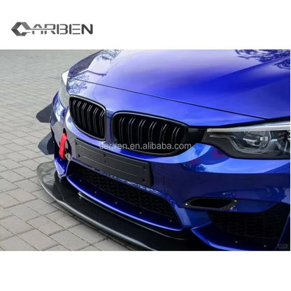 For BMW F80 M3 F82 M4 GT4 Carbon Fiber Front Bumper Splitter Lip
