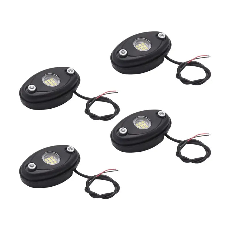 For Off Road 4PCS 9LED Super Bright Rock Kit Waterproof Neon