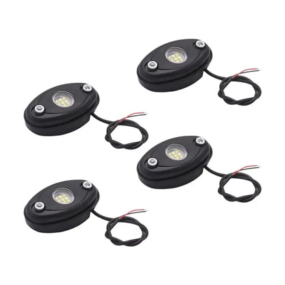 For Off Road 4PCS 9LED Super Bright Rock Kit Waterproof Neon