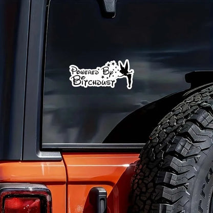 Cartoon Fairy Powered By Bitchdust Vinyl Decal self-adhesive