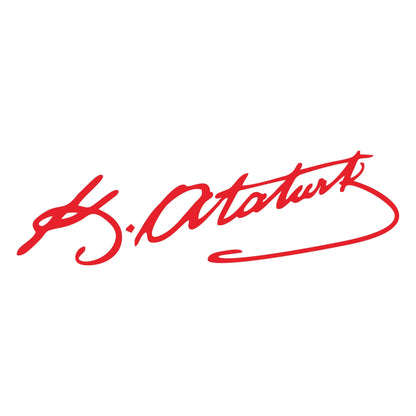 For Turkey Mustafa Kemal Ataturk Signature Design Sticker Kk