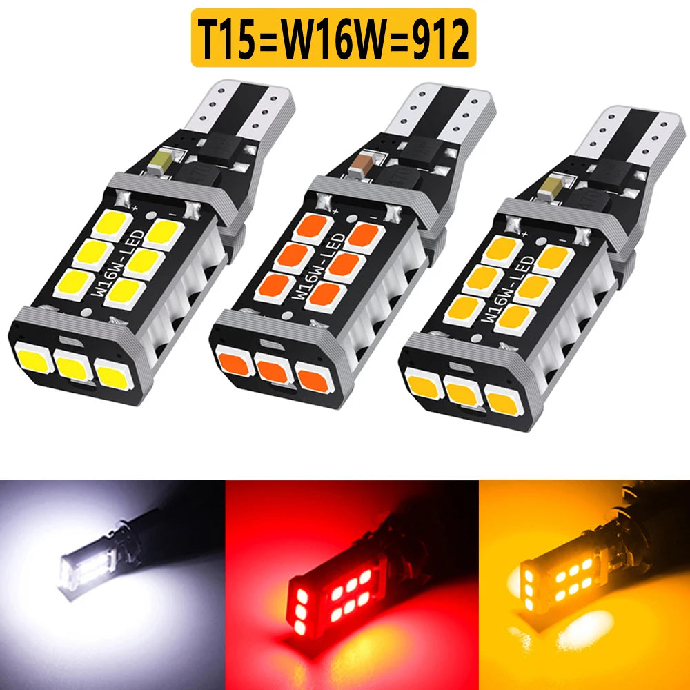 2PCS T15 W16W Super Bright 15SMD 2835 921 912