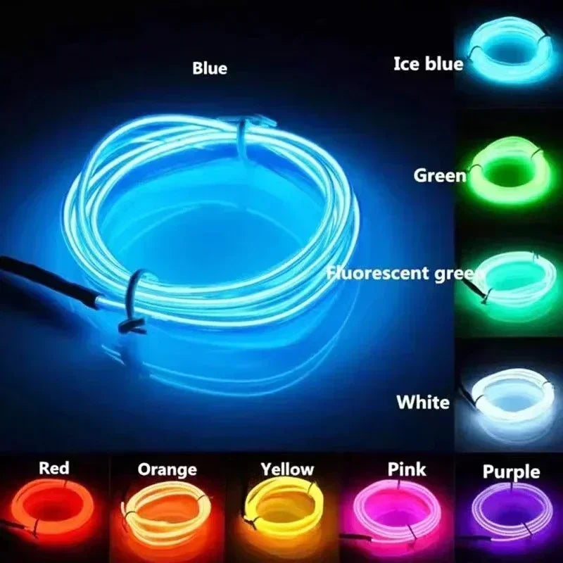 5M Ambient Interior Atmosphere Lighting Strip 5V Flexible El