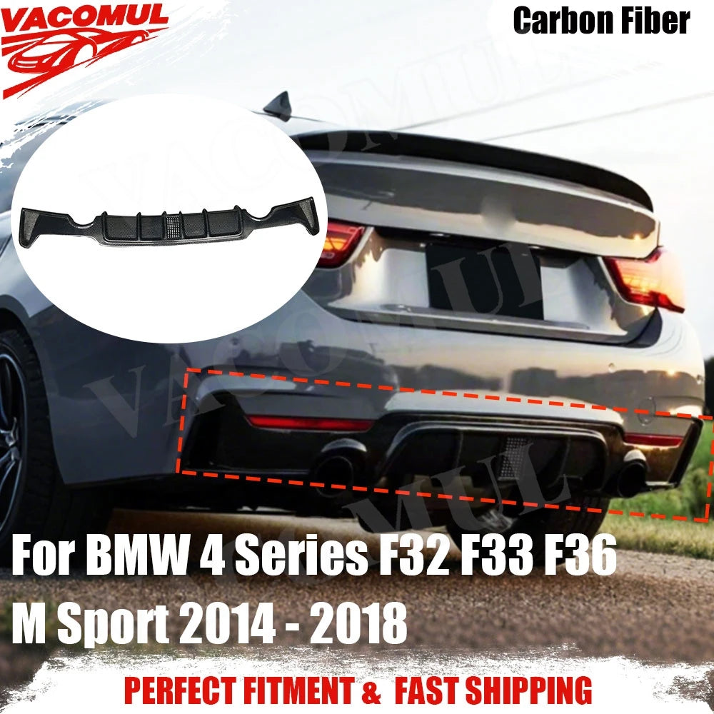 For BMW 4 Series F32 F33 Vacomul Carbon Fiber Rear Diffuser