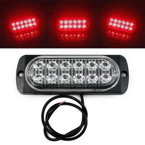 2PCS Urgent 12V 24V Strobe Warning Truck Van Bus