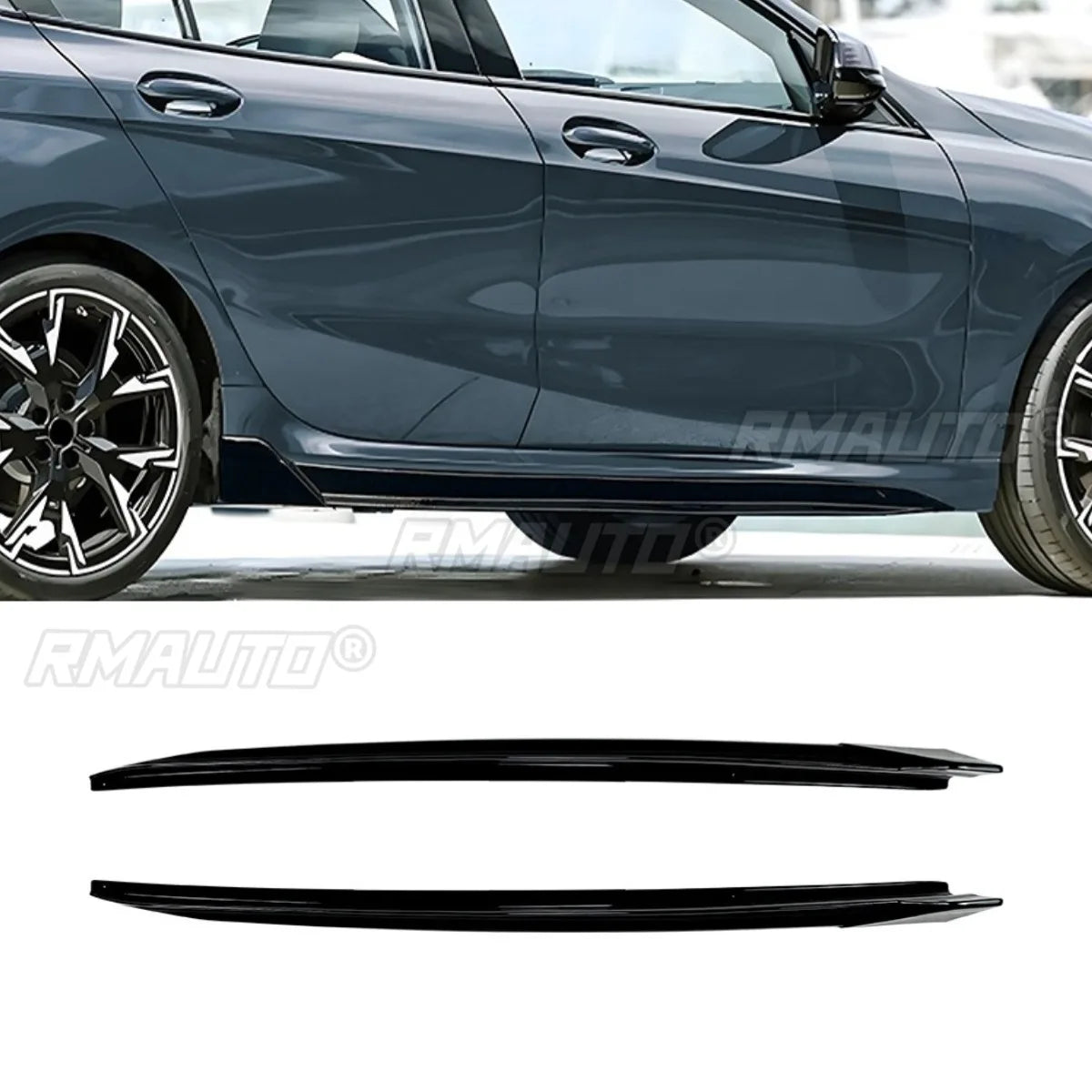 For BMW 1 Series F70 M Side Skirt Lip Spoiler Extension Diffuser