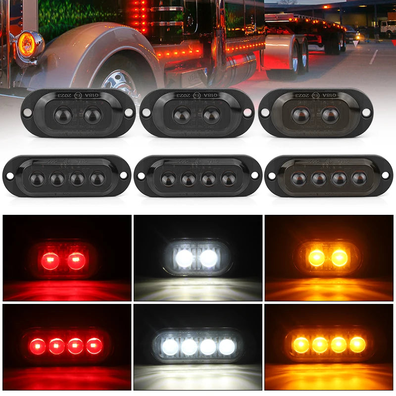 For Trailer Lorry Pickup Bus 12V 24V Truck Side Marker Turn