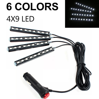 Strip Interior Atmosphere Neon Remote Control Inside Foot