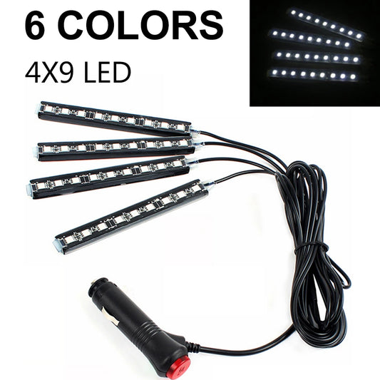 Strip Interior Atmosphere Neon Remote Control Inside Foot