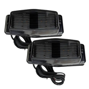 2PCS Yellow 24LED 24V Retro Double Burner Front Marker