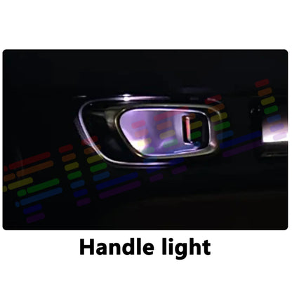 Ambient Lighting Footwell Storage Handle Horn Model Neon