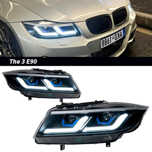 For BMW E90 Headlight Projector Lens Series 330I 320I Signal
