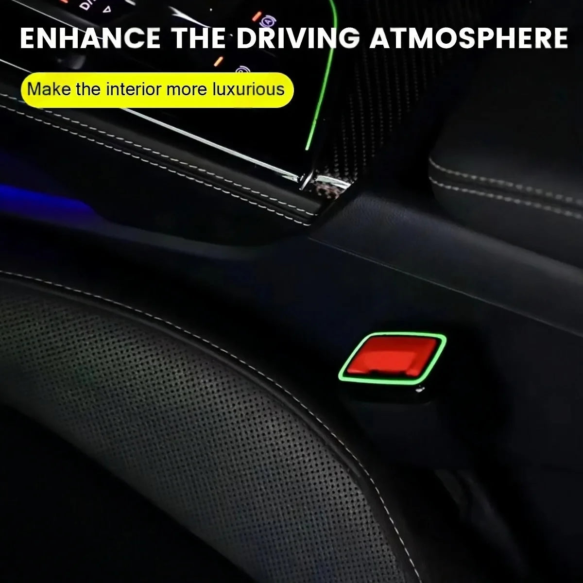 For Audi A4 A5 RS4 RS5 Colours Safety Buckle SEAT Belt Ambient