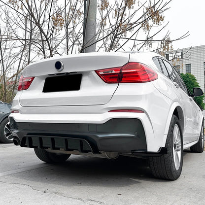 For BMW X4 F26 M Sport 2014 2018 Racing Rear Diffuser Apron Lip
