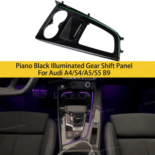 For Audi A4 S4 A5 S5 Colors Piano Black Center Console Ambient
