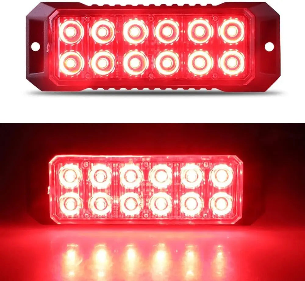 For 12-24V new12-led Flashing Strobe Trucks MINI Grille Head