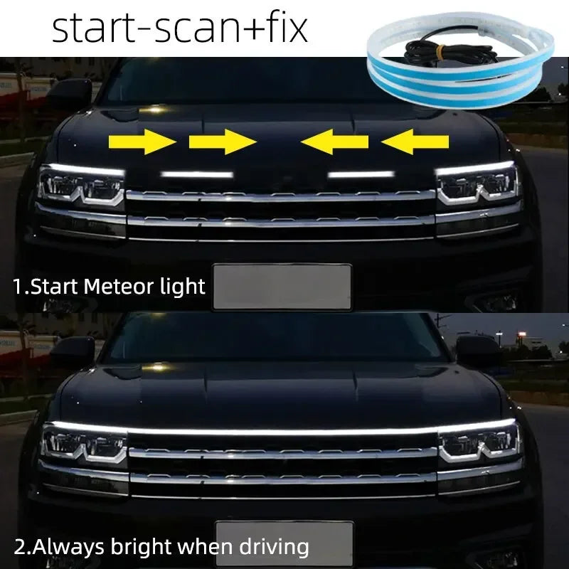150CM 180CM Scan Starting Hood Daytime Running Flexible Dynamic