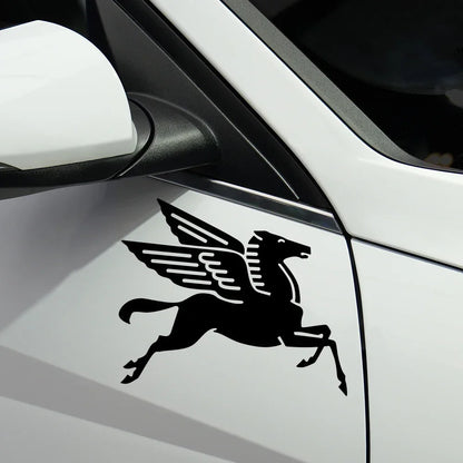 2PCS Flying Steed Sticker Waterproof self-adhesive Vinyl Decals