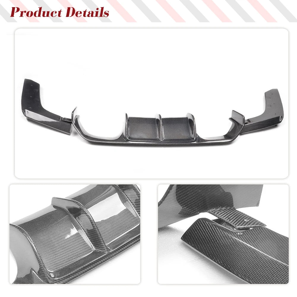 For BMW 3 4 Serises F80 Rear Splitter Carbon Fiber Body Kit