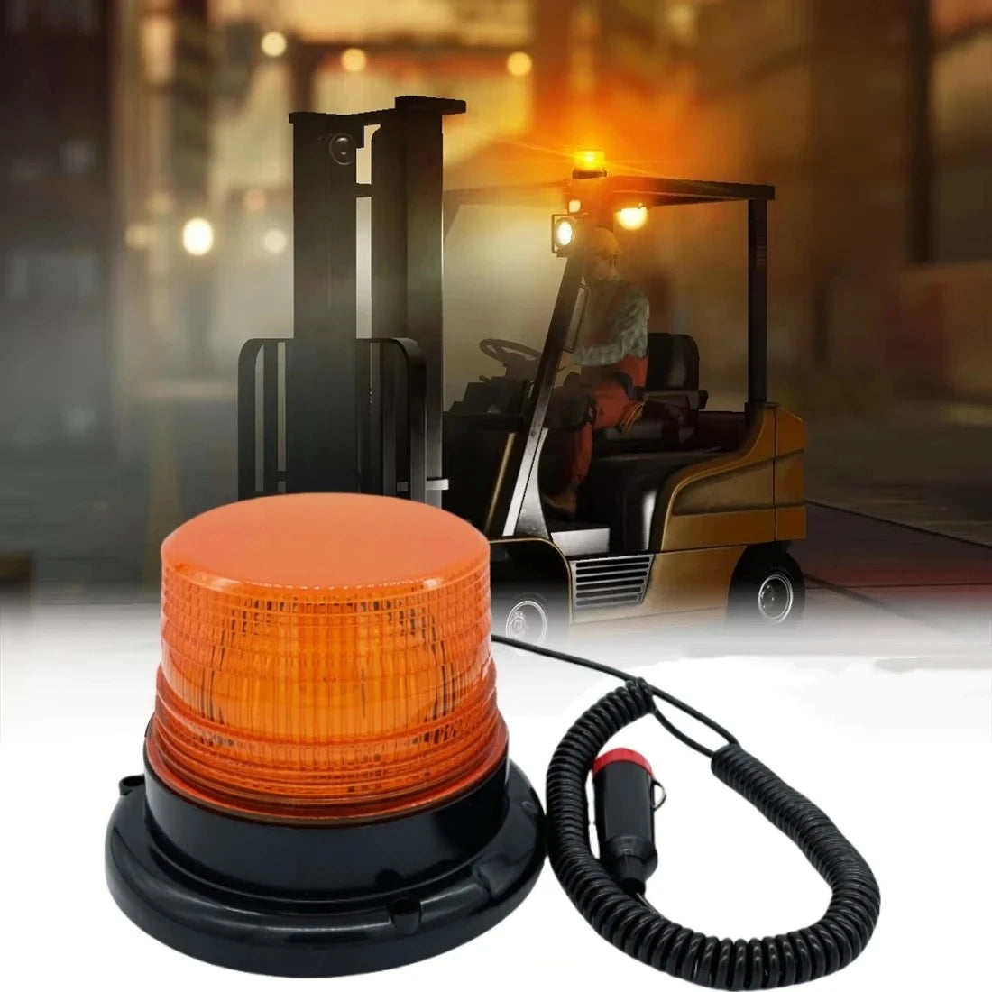 For Security Auto 12V-80V Truck Roof Warning Strobe Emergency