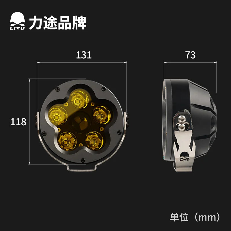 Inch 2PCS Work Pods Spot Beam Driving Drl 120W