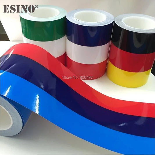 For M Color Germany France Italy Hood Door Side Skirt Stripe