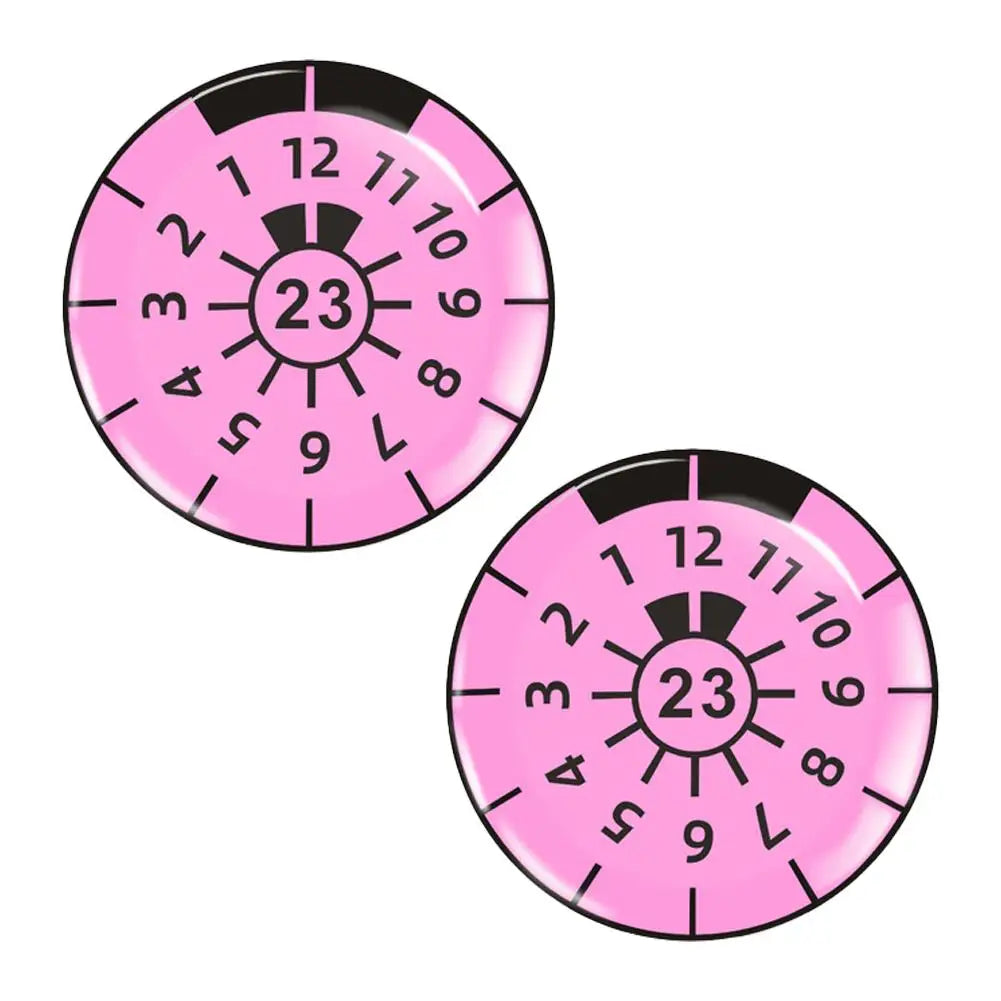 3D Gel Domed Sticker German License Plate Inspection 2PCS
