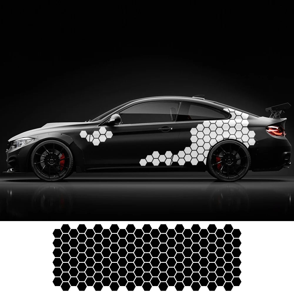 Sticker Camouflage Kit Solid Hexagon Honeycomb Graphics Decor