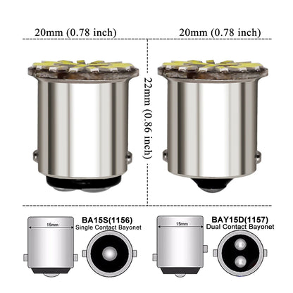 Turn Signal P21W 1157 bay15d 1156 ba15s Bulbs 12V
