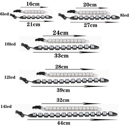 2PCS Bright Daytime Running Flexible Extendable Drl Fog Driving