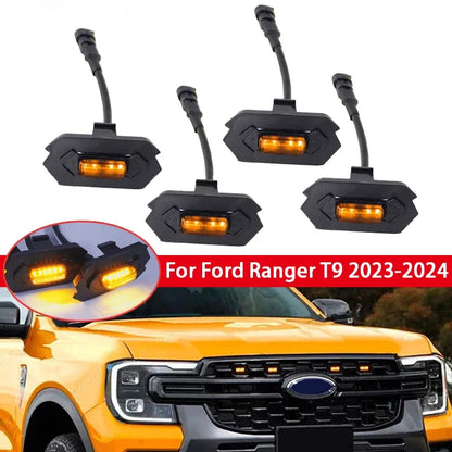 For Ford Ranger T9 2023-2024 4PCS Front Grille Daytime Running
