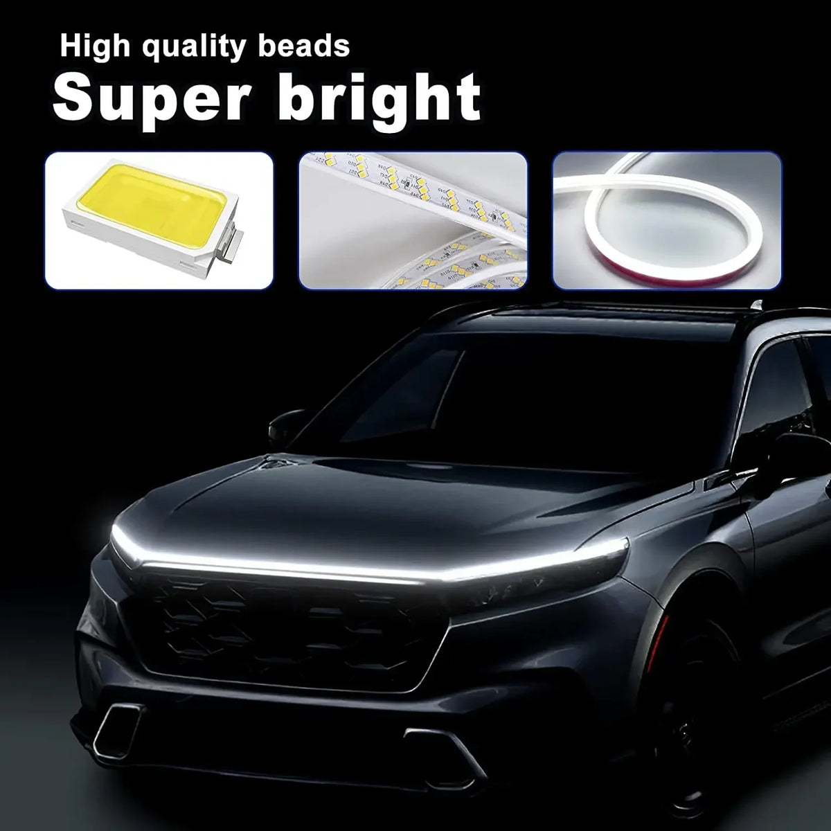 Daytime Running Strip Start Scan Yellow Turn Signal Indicator