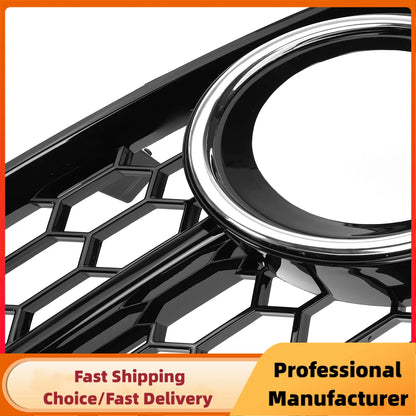For Audi A4 B7 S4 B7 Front Bumper Fog Grille A4 s-line 2005-2008