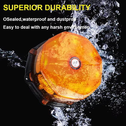 For Construction 1PCS Cob Rooftop Strobe Beacon Magnetic Base