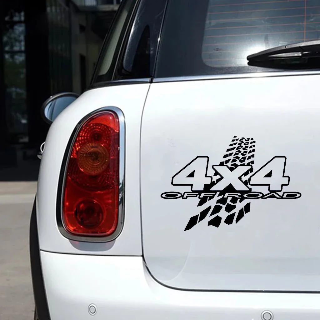 Sticker 3D 4X4 Off Road Mud Funny On Motorcycle