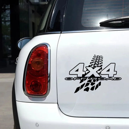 Sticker 3D 4X4 Off Road Mud Funny On Motorcycle