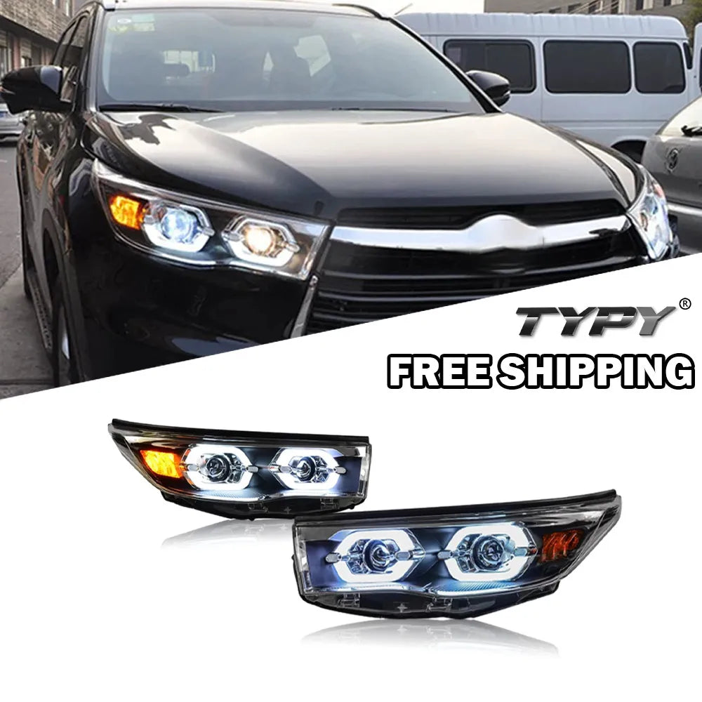 For Toyota Highlander 2015-2017 Upgraded Headlights Headlights