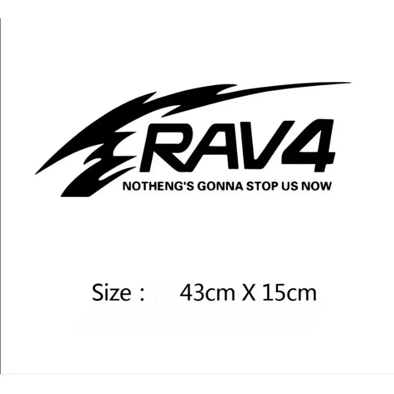 For Rav4 Spare Tire Decal Creative Sticker off-road Racing