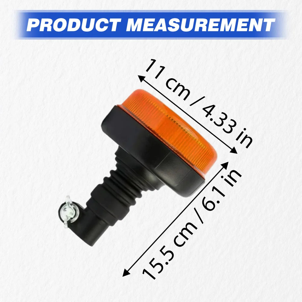 For Construction Vehicles 1PC Yellow 12-30v 12 Pole Mounted Roof